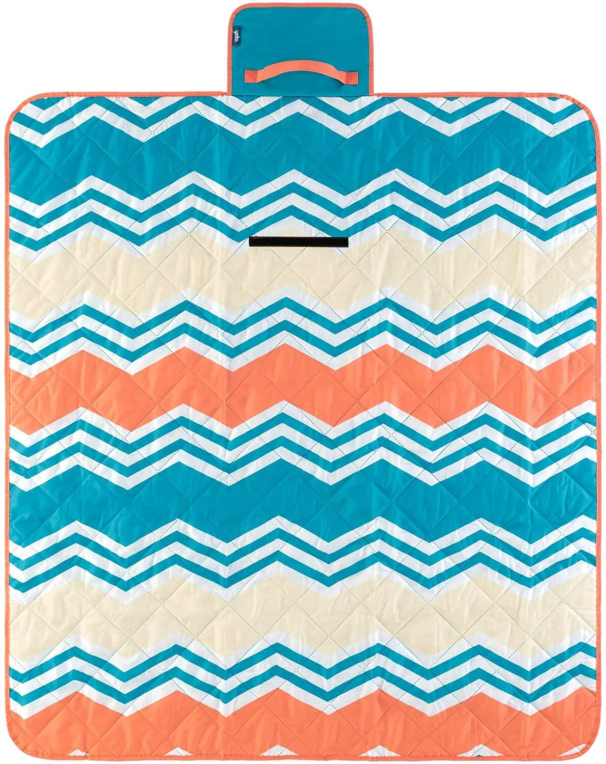 Yello Folding Picnic Blanket Zig Zag Design - Image 2