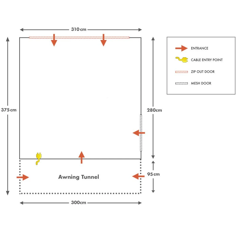AirTek Kamper Pro 1 Inflatable Drive Away Awning - Image 7