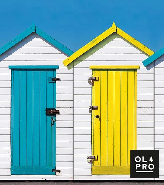 OLPRO The Beach Hut 5 Pole Wooden Windbreak - Image 3