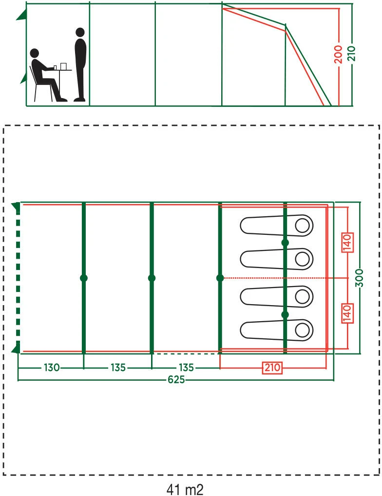 Coleman Castle Pines 4L BlackOut Tent - Image 2